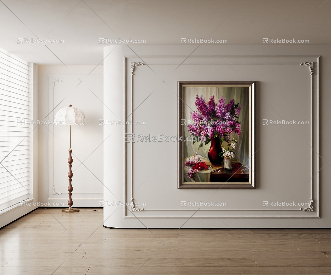 American decorative painting 3d model