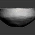 Rustic Gray Ceramic Bowl With Rough Texture For Home Furniture Decor