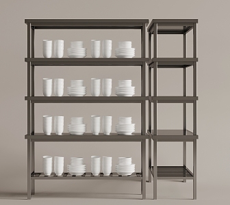 Kitchen Shelf 3d model