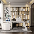 Modern study 3d model
