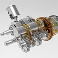 Piston Engine Showcase Engine Drive Module 922 3d model