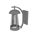 Modern Black Metal Wall Sconces With Clear Glass Shades For Indoor Decor
