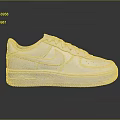 White Nike Air Force 1 Low Top Leather Sneakers With Classic Design And Sole