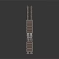 Heavy Duty Industrial Equipment Featuring Metal Frame Grating Platform And Cylindrical Pipes