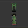 Green Vintage Steam Train Model With Brass Accents And Classic Carriage