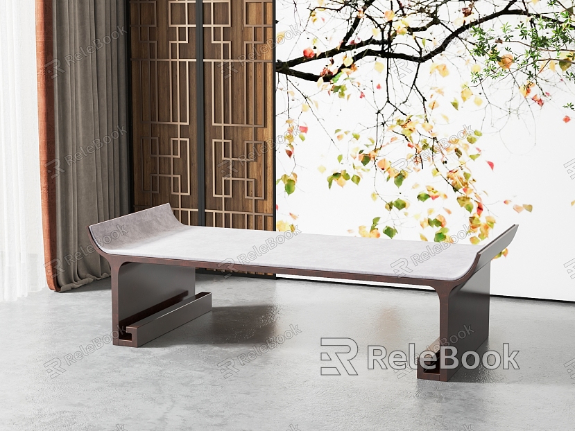 New Chinese Style Sofa Stool model