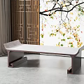 New Chinese Style Sofa Stool 3d model