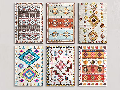 American Square Carpet 3d model