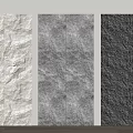 Textured Background Wall Panels With Rough Stone Like And Granular Surfaces In Neutral Tones 3d model