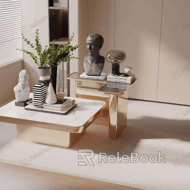 Modern coffee table model