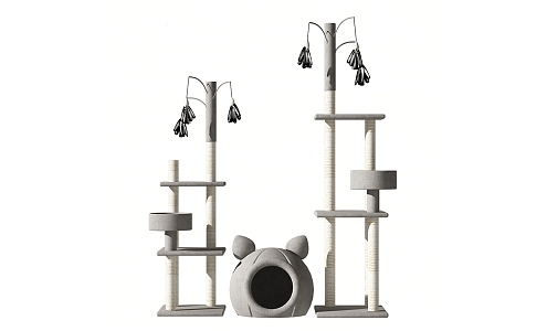 Modern Cat Climbing Rack Cat Nest Cat Climbing Rack 3d model