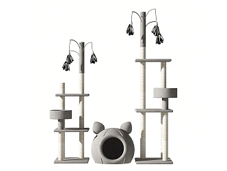 Modern Cat Climbing Rack Cat Nest Cat Climbing Rack 3d model