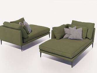 Modern chaise longue 3d model