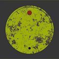 Yellow Industrial Oil Drum Equipment With Rusty Surface And Metal Structure