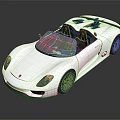 White Convertible Sports Car With Sleek Design Two Seater Black Wheels And Reflective Background