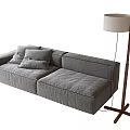 Double sofa floor lamp 3d model
