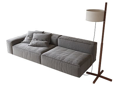 Double sofa floor lamp 3d model