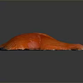 Fresh Raw Salmon Fillet with Vibrant Red Color and Distinct Texture on Gray Gradient Background