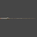Handcrafted Ancient Weapon With Serrated Metal Blade And Gray Rope Wrapped Handle