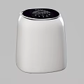 White Modern Washing Machine With Digital Control Panel And Sleek Design 3d model
