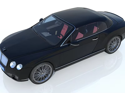 Black Luxury Car With Sleek Design And Shiny Exterior 3d model