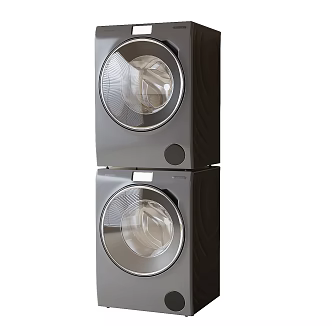 Modern Washer Dryer 3d model