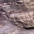 Natural Stone Material Featuring Layered Texture And Organic Rough Surface Design