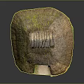 Traditional Rural Thatched House With Moss Covered Thatch Roof Wooden Door And Small Pathway