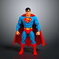 Superman Action Figure With Detailed Blue Suit Red Cape Yellow Belt And Classic S Logo