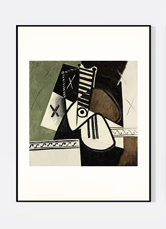 Hanging Painting Abstract Art Picasso Advanced 3d model
