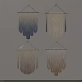 Handmade Macramé Wall Hangings With Different Patterns And Neutral Tones For Home Decor