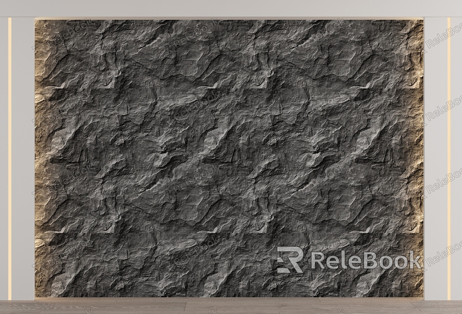 rubble background wall model