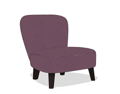 Modern Single Sofa 3d model