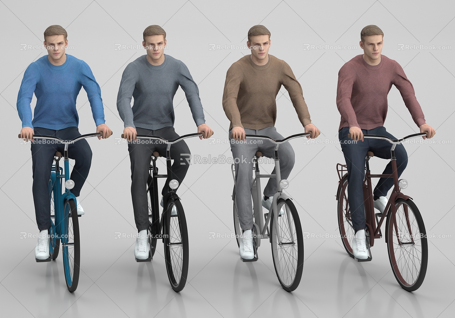 Modern Men Men on Bicycles model