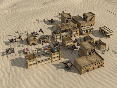 Modern Desert 3d model