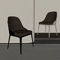 Modern Accent Chair With Beige Upholstery And Black Metal Legs In Minimalist Interior Design