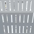 Various Styles Of Architectural Columns With Ornate Designs And Decorative Patterns