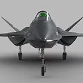 Black YF-23 Fighter Jet Model With US Air Force Insignia And Cockpit