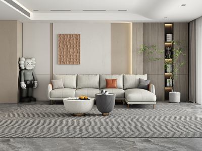 modern living room living room sofa 3d model