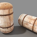 Old tin cans 3d model