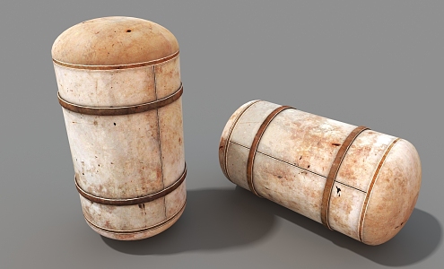 Old tin cans 3d model