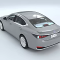 Lexus Silver Sedan With Sleek Design Sunroof And Multi spoke Wheels