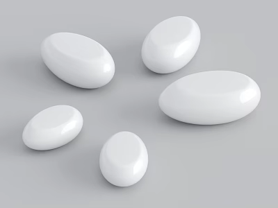 Modern Public Chair Stone Seat Landscape Seat Internet Celebrity Seat 3d model