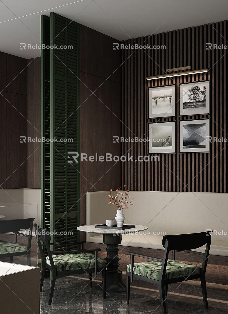 Reception Rest Area Negotiation Area 3d model