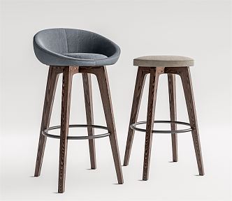 Modern Bar Chair 3d model