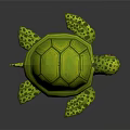 Turtle Cartoon Turtle Snapping Turtle 3d model