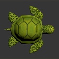 Turtle Turtle Cartoon Turtle Snapping Turtle 3d model