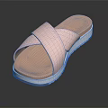 Fashionable Pink Crisscross Strap Sandals With Comfortable Sole And Casual Design