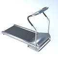 Modern Fitness Treadmill With Metal Frame Black Running Belt And Ergonomic Handrail
