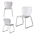 Colorful Office Chairs In Multiple Styles With Modern Design And Metal Frames 3d model